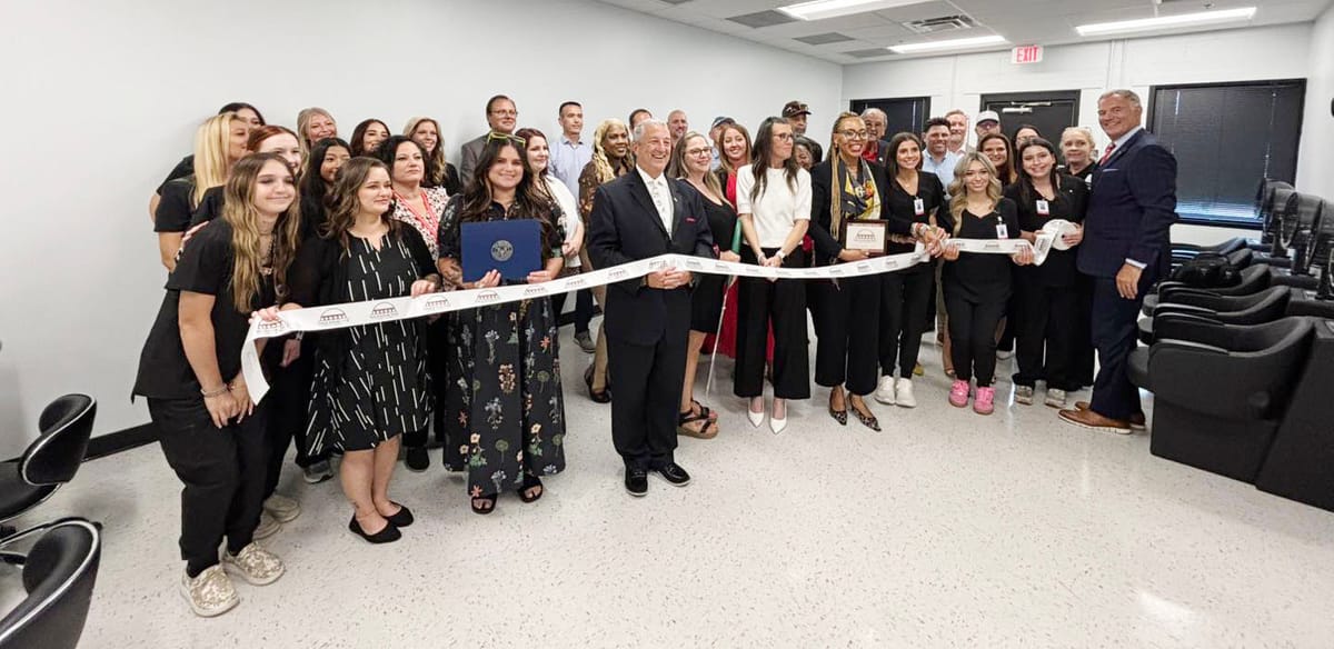 Ribbon cutting for Navarro College cosmetology program