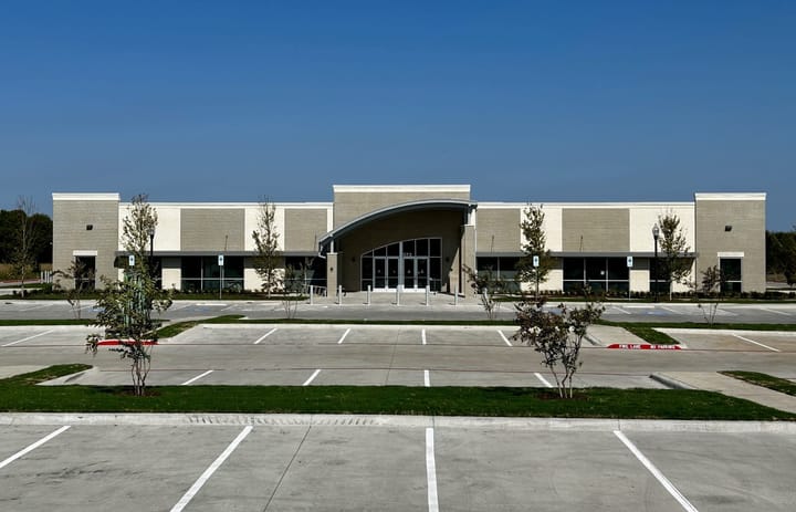 A front view of the new Hope Health faciity now open at 572 Coleman St., Waxahachie.