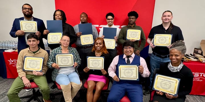 Photo of a group of adult students.